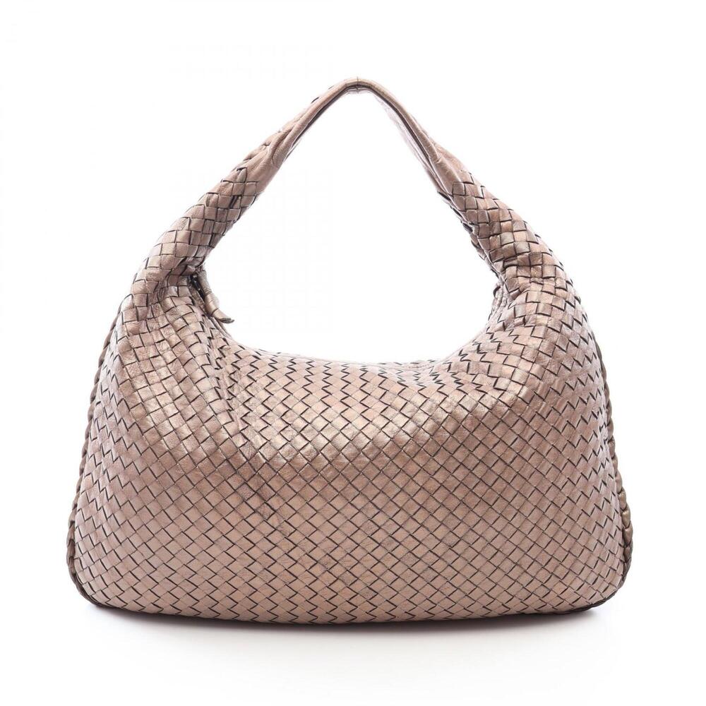 Bottega Veneta Intrecciato Metallic Shoulder Bag/Handbag, Leather, Women's, B...